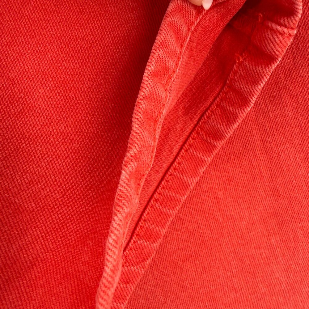 Universal Thread High-Rise Sailor Wide Leg Comfort Stretch Ankle Jeans Red - Picture 6 of 13